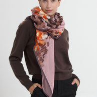 SQUARE SCARF 140x140 AQUA