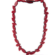 KATE LEAVES RED NECKLACE