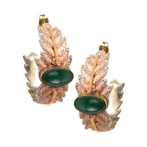 PENDIENTES BORDADOS LOLLY PEACH