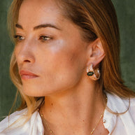PENDIENTES BORDADOS LOLLY PEACH