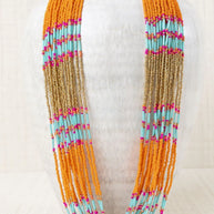 COLLAR MULTIVUELTA NARANJA
