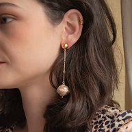 PENDIENTES VINTAGE TWINS SEDA