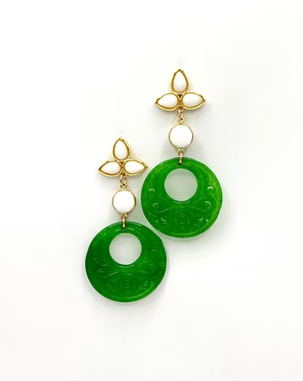 CRISTINA T AGATE EARRINGS II