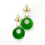 CRISTINA T AGATE EARRINGS II