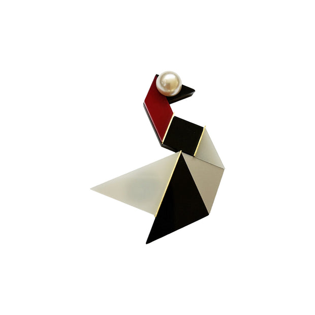 BROOCH PIN SWAN