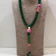 GREEN KOMBOLOI NECKLACE