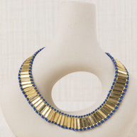 BLUE FAN CHOKER