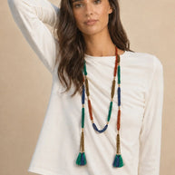 ORANGE MULTI-STRAND NECKLACE