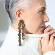PENDIENTES BAUHAUS SQUARE LONG