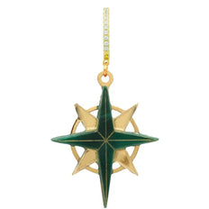 PENDIENTE EMERALD STAR.