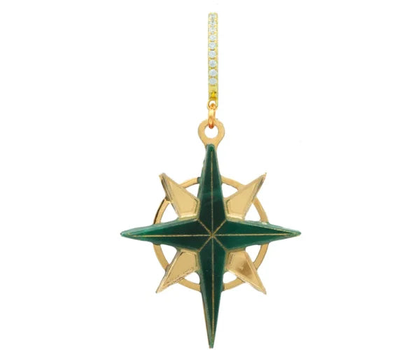 PENDIENTE EMERALD STAR.