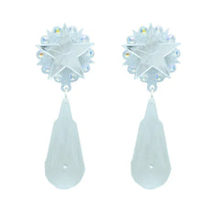 PENDIENTES GOTA PLATEADA