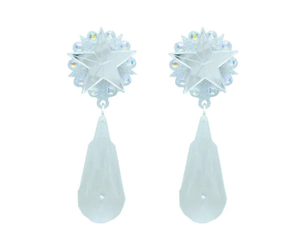 PENDIENTES GOTA PLATEADA
