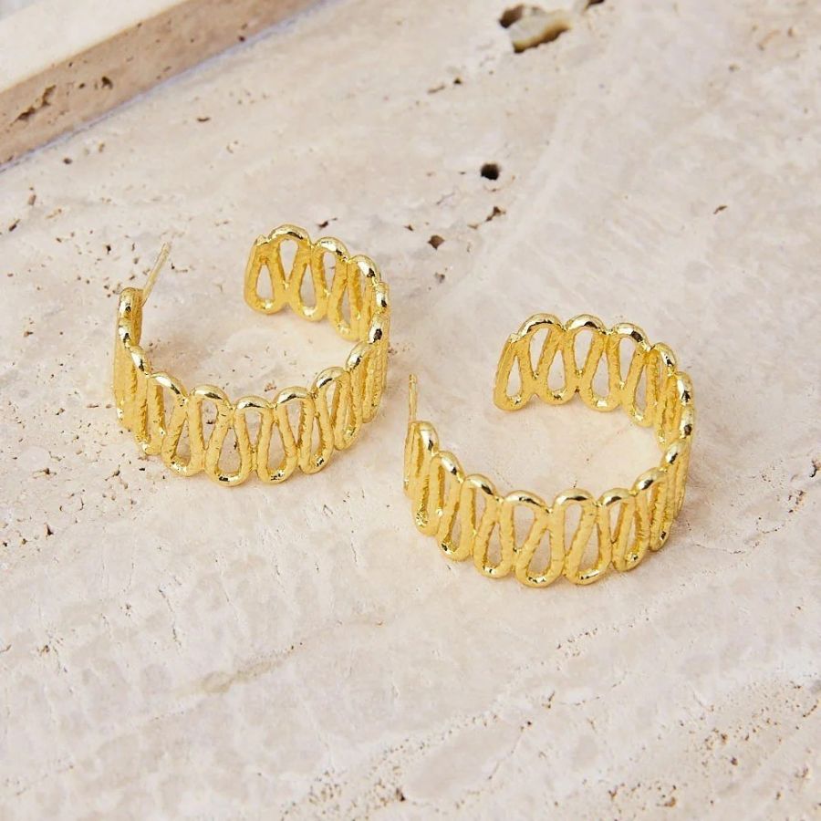 PENDIENTES ARO LABRADO