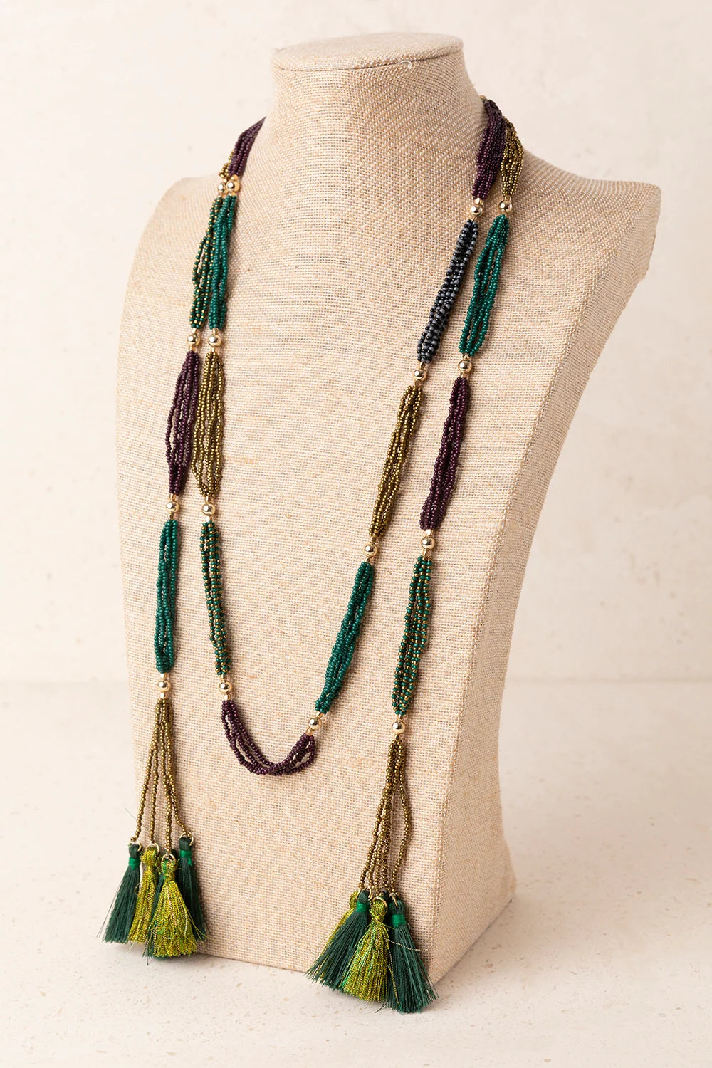 ORANGE MULTI-STRAND NECKLACE