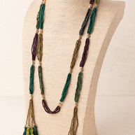 ORANGE MULTI-STRAND NECKLACE