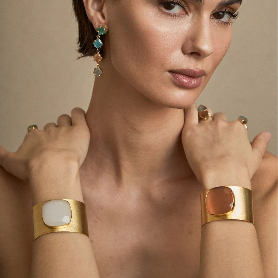 BRAZALETE PIEDRA BLANCA