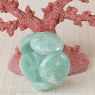 BRAZALETE RESINA TALLADA VERDE