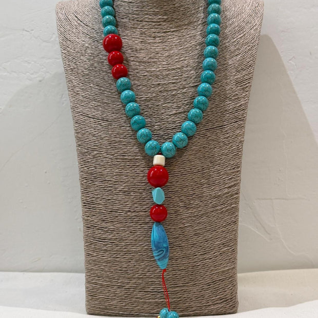 COLLAR KOMBOLOI TURQUESA