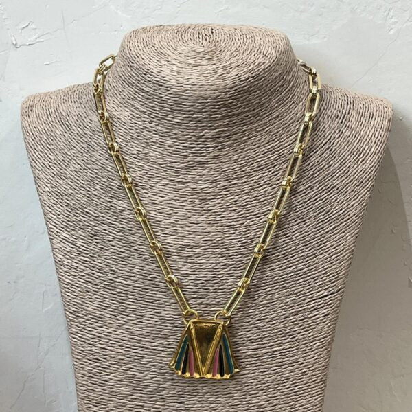 COLLAR ARANCHA VERDE