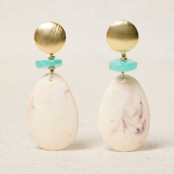 PENDIENTES MEDALLÓN RESINA