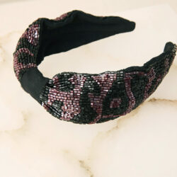 DIADEMA ANIMAL PRINT ROSA