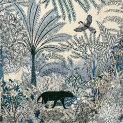 PAÑUELO CUADRADO 110X110 PANTHER BLUE