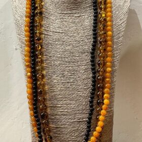 COLLAR REGINA LARGO MOSTAZA