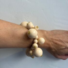 PULSERA SPHERA MARFIL