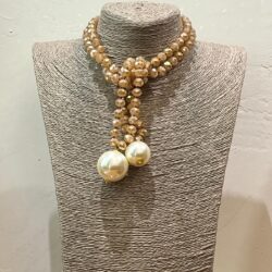 COLLAR NAPOLES - CRUDO Y PERLA