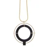 COLGANTE GAFAS SATURNO NEGRO