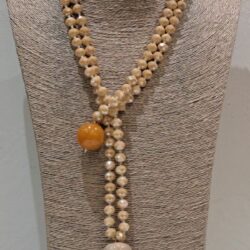 COLLAR NAPOLES - CRUDO MOSTAZA Y TOPO