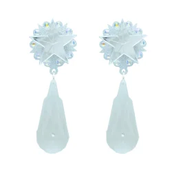 PENDIENTES GOTA PLATEADA