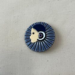COLLERETTE GRAVÉE AZUL/BLANCO
