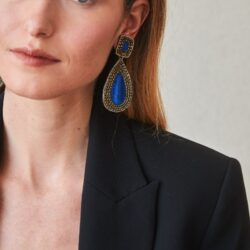 PENDIENTES CON HILO BORDADO