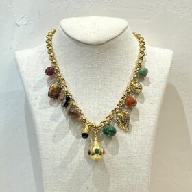 COLLAR CADENA POIRE ROSE