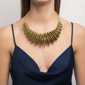 COLLAR BAILONG WHITE GOLD