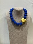 COLLAR CORTO CUORE AZUL