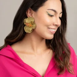 PENDIENTES ORQUIDEA NATURA