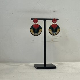 PENDIENTES VELOUR DÉCO REDONDO PEQUEÑO