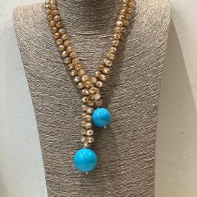 COLLAR SPHERA CRUDO TORNASOLADO