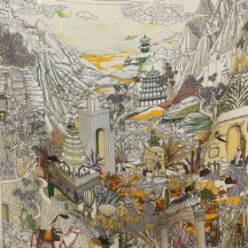 PAÑUELO CUADRADO 110X110 JARDIN DU PARADIS