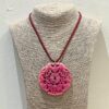 COLLAR PIEDRAS MANDALA ROSA