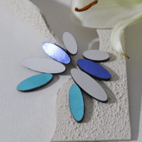 PENDIENTES PETALS LARGE AZUL