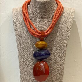 COLLAR AURA NARANJA TRIPLE