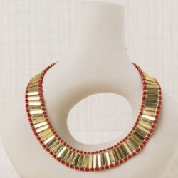 CHOCKER ABANICO ROJO