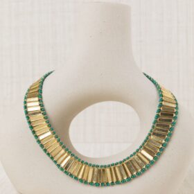 CHOCKER ABANICO VERDE