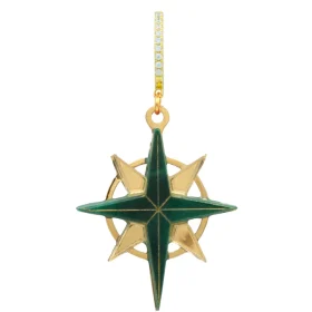 PENDIENTE EMERALD STAR.