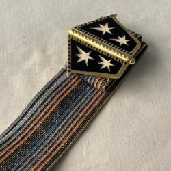 CINTURÓN ELÁSTICO HEBILLA ARIZONA BLANCO Y NEGRO