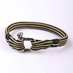 PULSERA BEIGE Y REMATE MARINO